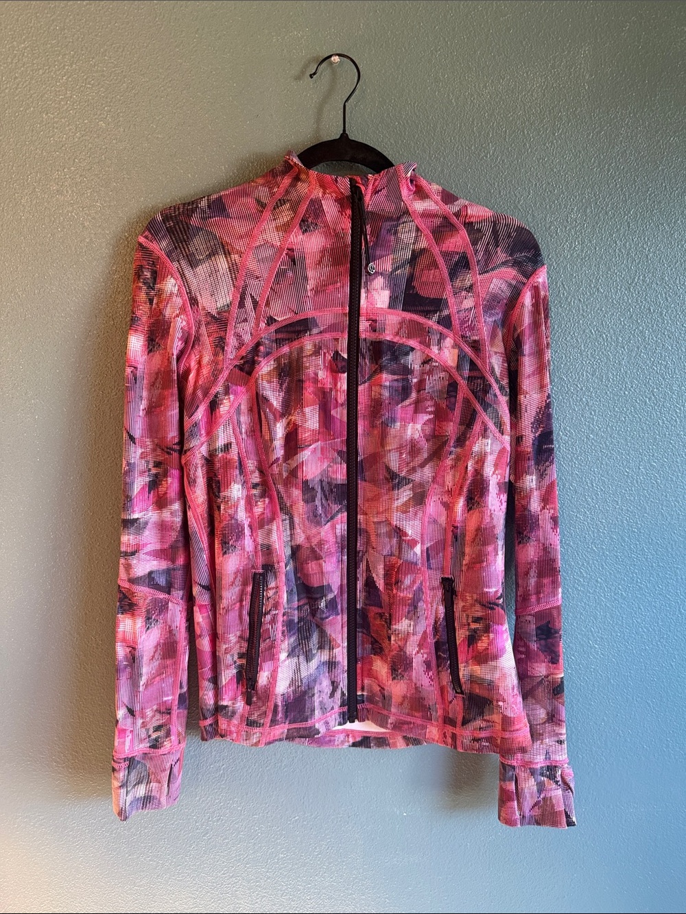 lululemon athletica Pink Multi-Pattern Zip Jacket